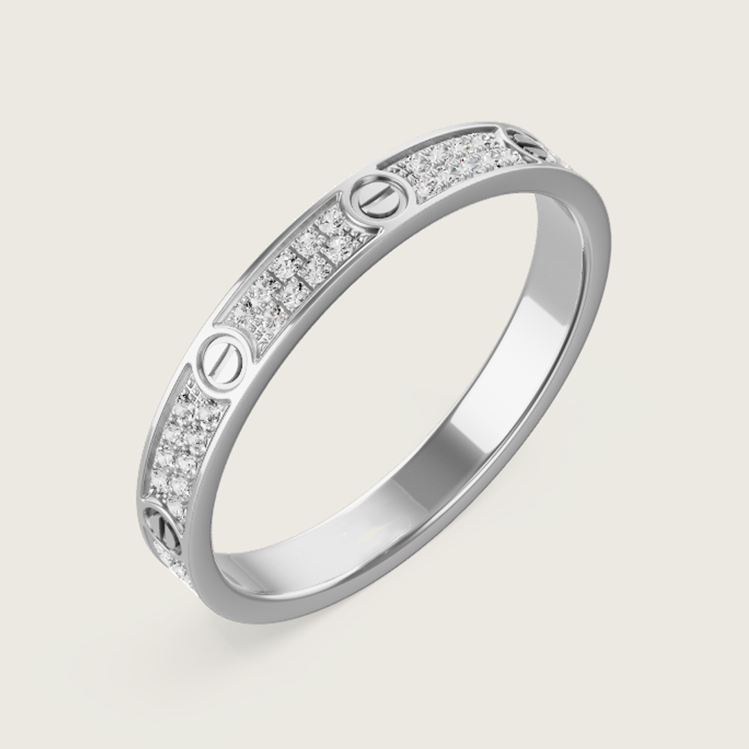 Iced Eternity Ring