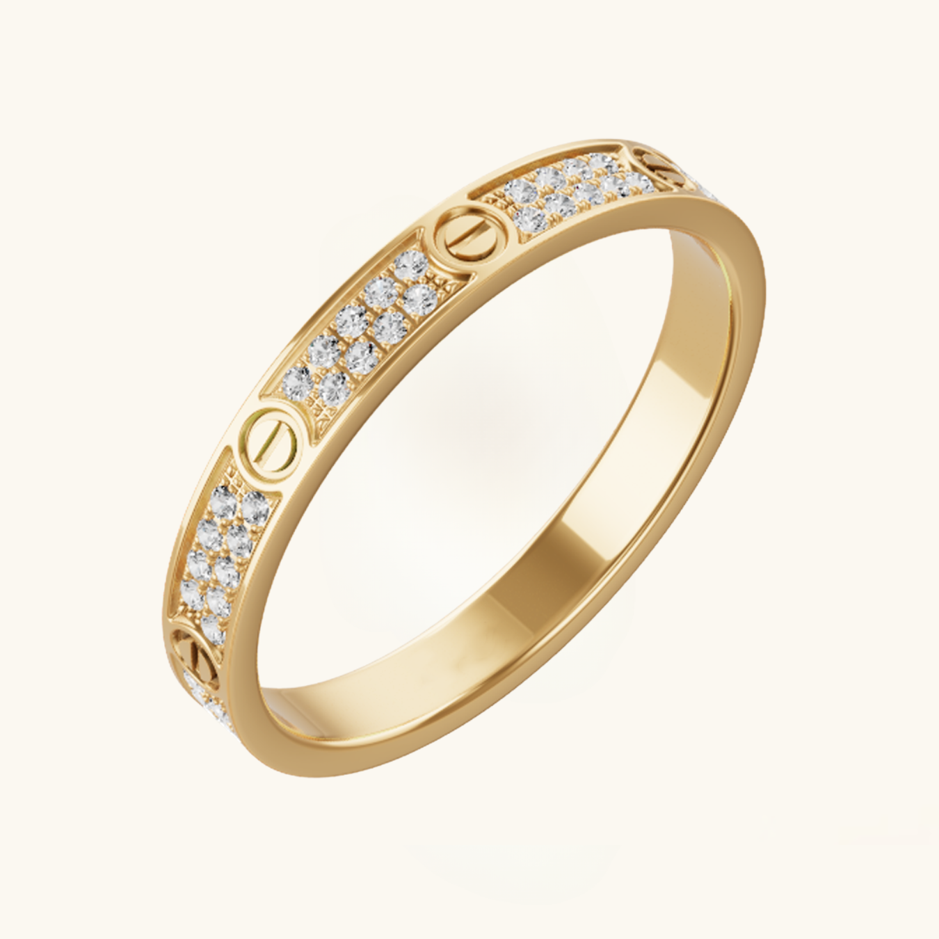 Iced Eternity Ring