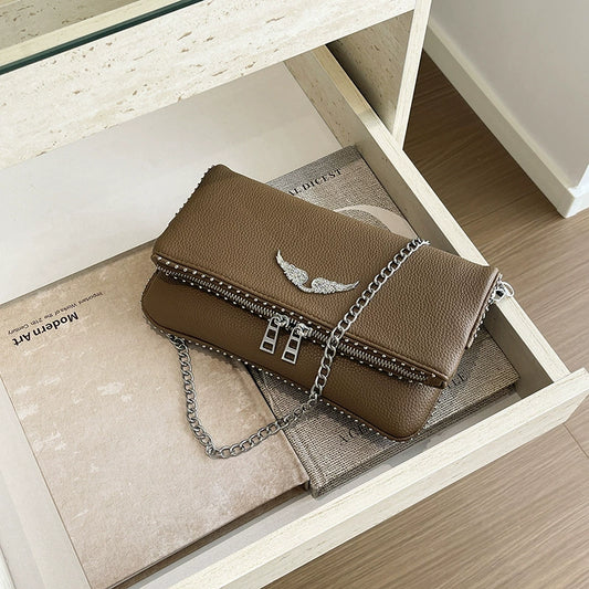 Vanessa's Clutch Bag - Light Brown