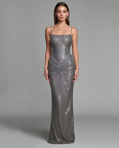 Aliyah's Backless Maxi Dress