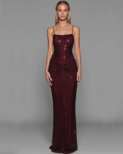 Aliyah's Backless Maxi Dress