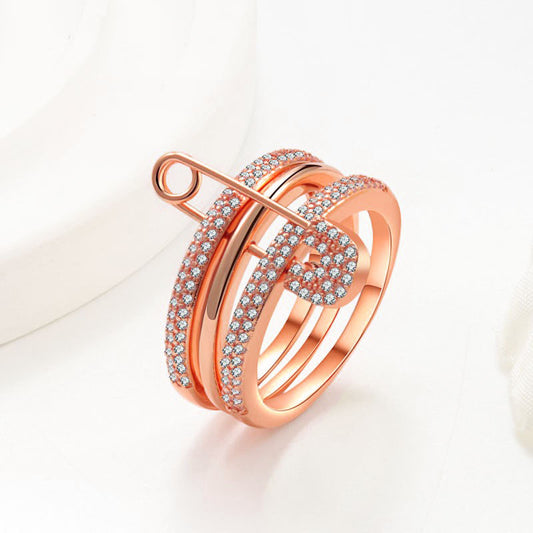 Priscilla's Paperclip Ring - Rose Gold