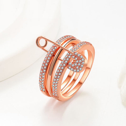 Priscilla's Paperclip Ring - Rose Gold