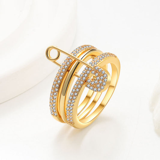 Priscilla's Paperclip Ring - Gold