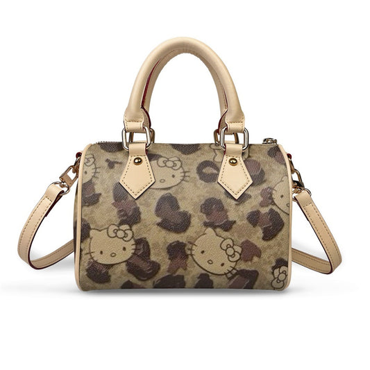 Hello Kitty Handbag - All-Over Brown Print