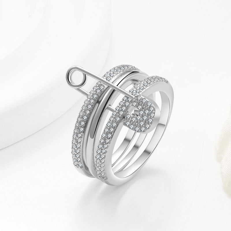 Priscilla's Paperclip Ring - Silver