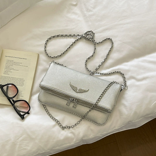Vanessa's Clutch Bag - Silver