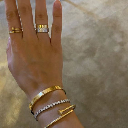 Nail Deluxe Bracelet - Gold